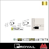 e-kanamono ロイヤル ガラス棚板用ネジ付ダボ12 NDC-12 20mm APゴールド ※10個セット販売商品です