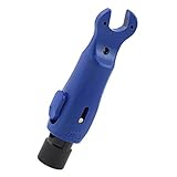 Fenteer RG59/6同軸ケーブル　ストリッパ　コンビネーション　ケーブル　ツール　ストリップ　ワイヤ　ストリッパ　ブルー