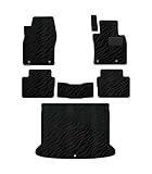 Hotfield マツダ 互換品 新型 CX-30 cx30 DM系 フロアマット+トランクマット ラゲッジマット WAVEブラック 4WD