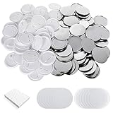 缶バッジマシーン バッジ 100セット缶バッジ素材 バッジ素材 7サイズ選択可能 缶バッヂ ボタンバッジ ベース交換可能 丸型 手作り 缶バッチマシーン 業務/アニメ/アイドル/グッズ おもちゃ 25mm