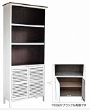 ホワイトウッド【シェルフ＆ダブルドアー】 シェルフ/キャビネット/ストレージ/アンティーク sp-yrs907wh