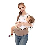 抱っこひも ベビー ウエストキャリー ヒップシート ベビーキャリー 赤ちゃん 調整可 軽量パッド入 腰負担軽減 メッシュ 素材 対面抱き 前向き抱き 腰抱き 横抱き 4way（新生児～３歳まで） (ラ