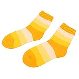 Lovoski 運動靴下　ポリエステル　男女子供用　高弾性　通気性　スポーツソックス　多色可選　全8種 - 黄, 子供