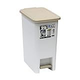 サンコープラスチック ゴミ箱 ペダルペール 25L ライトベージュ