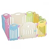 Baby Playpen Kids 14 Panel Safety Play Center Yard Home Indoor Outdoor Pen by FDW