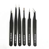 Hommy ヘリコプタークアッドコプター飛行機ボート車コントローラElectronicsピンセット鉗子帯電防止　6本セット