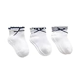 3パックキッズガールズプリンセススタイルコットンボウソックス3-5 歳