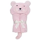 Elegant Baby Bath Time Gift Hooded Towel Wrap, Pink Bear by Elegant Baby [並行輸入品]