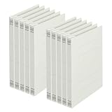 プラス フラットファイル 樹脂製とじ具 B6 縦 グレー 10冊 NO.051N 78-139×10