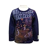 (ポスター) POSTAR　スペース　キッズ 長袖　Tシャツ　ネイビー　95cm