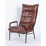 デザインアームチェアL BCL-ロンド ブラウン