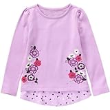 ジンボリー GYMBOREE/ フローラルプルオーバー ラベンダー トップス長袖Tシャツ M【並行輸入】