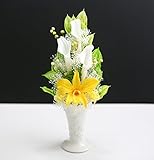 アートフォーシーズン お供え花　蘭カラー プリザーブドフラワー (イエロー)