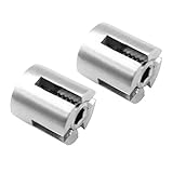 Dovewill 2個　ステンレス鋼　3mm　ワイヤー　トレリス　クロスクリップ　ロープクランプ
