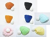 ソフトボールグローブ&ボール鉛筆トップ日本の消しゴム。8 pk