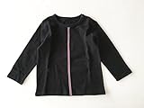 bebe couture(ベベクチュールベビー用品専門店)トラッドライン長袖コットンTシャツ黒80cm