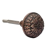 Adonai Hardware Dabbasheth Brass Door Knob (Antique Copper)