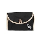 ローズマダム クローバー刺繍入り母子手帳ケース ブラック L 854-0016-02