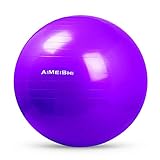 AiMeiShi バランスボール 55cm 耐荷重300KG アンチバースト 厚い 滑り止め フットポンプ付き ヨガボール ピラティスボール