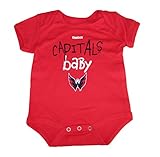 Washington Capitals Capitals Baby Infant Onesieサイズ3 – 6ヶ月ボディースーツクリーパー – レッド