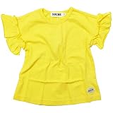 《初夏盛夏対応》 SUCRE(シュクル) 天竺袖フリル半袖Tシャツ 110cm/イエロー NO.F-474135