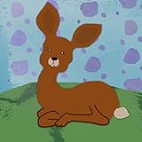 Green Leaf Art Baby Deer Canvas Art, Brown [並行輸入品]