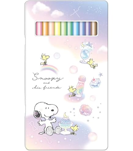 Amazon | Y's キャラクター 色鉛筆 12色 缶入り スヌーピーA