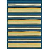 Joy Carpets Kid Essentials Active Play & Juvenile Yipes Stripes Rug Bold 3'10 x 5'4 [並行輸入品]