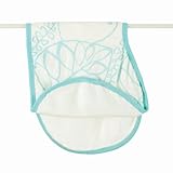 aden + anais (エイデンアンドアネイ) 【日本正規品】 バンブー バーピービブ 1枚組 azure leafy bamboo burpy bib single 9403
