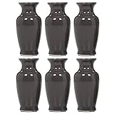 Hosley's 3.75 High Gray Mini Bud Vases. SET of 6 Value Pack. Ideal Gift for Weddings Special Occasio