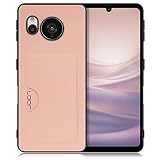 ＬｏｏＣｏ アンバーローズ スマホケース AQUOS sense7 用 レザー ケース カードポケット カード収納 背面カード収納 ストレージ