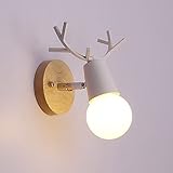 RaiFu ランプ ホルダー E27 スタイリッシュ アイアン ウォール ライト ケース ベース ホームヴィラ ホテルバー ベッドルームの装飾（光源なし） 1#