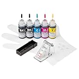 サンワサプライ 詰め替えインク BCI-370PGBK・371BK・C・M・Y用 INK-C370S30S5