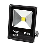 30W 昼白色(白系発光色) LED投光器　75W HPS代替品 省エネ　広角　ACプラグ付属　防水仕様　投光機 フラッドライト　看板灯　作業灯