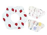 ange select 360度 ベビー スタイ 赤ちゃん コットン よだれかけ 4重 ガーゼ (3)