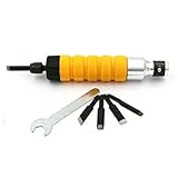 Preamer電気木製彫刻彫刻刀ツール+ 5彫刻ブレード