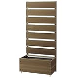 スタイリッシュプランター/パーテーション 【幅56cm ロータイプ】 樹脂素材人工木使用 〔ガーデニング用品 園芸〕