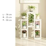 木製フラワーラック室内植物スタンド木製植物フラワーディスプレイスタンド木製ポットシェルフストレージラック屋外 (色 : C1)