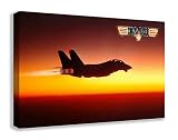 Top Gun f14 Tomcatトムクルーズムービーキャンバス壁アート 44" X 26" DP_1660