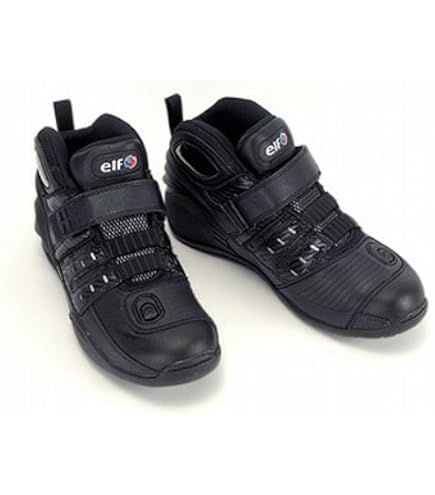 Amazon.co.jp: エルフ(ELF) バイクシューズ EXA11 ホワイト/ブラック 
