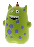 キュートな樹脂製グリーンとパープルモンスター子Money Bank by Haysom Interiors