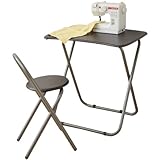 山善(YAMAZEN) 折りたたみデスク&amp;チェアセット ダークブラウン NMDC-5070(MBR/MBR)