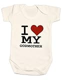 Zaza London baby-boys ' I Love My Godmotherスーツベスト新生児ギフト カラー: ホワイト
