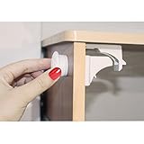Baby Safety Lock Magnetic Locks for Cabinet, Drawers, Closet - Invisible Child Proofing Locks - 6 Lo