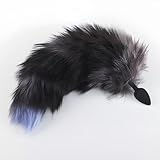 Orirya アナルプラグ 尻尾 アダルトグッズ アナル開発 大人のおもちゃ アナル拡張 アナルストッパー かわいい 猫 キツネ コスプレ セクシー SMプレイ 女性用 アダルトグッズ 男性用 smグッズ アナルグッズ 初心者 あだるとグッズ 女性 アナルビーズ 40cmしっぽ シリコンしずく型プラグ 直径2.8cm S