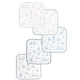 Anano Cafe(アナノカフェ) AC.ベビーおくちふき5枚組 ブルー