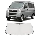 Proadsy ダイハツ アトレー S700系 (2021.12-現在) 専用 フロントサンシェード 折りたたみ式 4層遮熱 UV99%カット ドラレコ対応 収納袋付