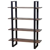 シェルフ 天然木 本棚 書棚 飾り棚 モダン オープンラック 北欧風 間仕切り リビングシェルフ 幅100cm LS-786