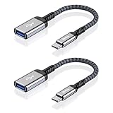 YANZIE 2個パック USB A - C オスアダプター Type-C オス - USB メス USB C オス - USB A メス iPhone 15 Pro/Max MacBook Pro Air 2024 iPad Pro (USB Cオスからメス)に対応