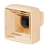 Wisdomストーン4221 gp-b Hidden TreasureノブHidden Treasure 1 – 1 / 16 in。光沢仕上げゴールドブラッククリスタルキャビネットノブ、光沢ゴールド
